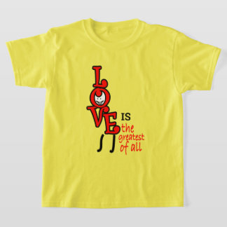 Camiseta O Amor É O Maior De Todas As Crianças