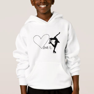 Camiseta O amor é patinagem artística, patinador da menin