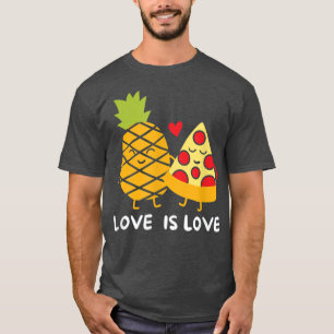 Camiseta O Amor É Pizza De Pastelaria Italiana