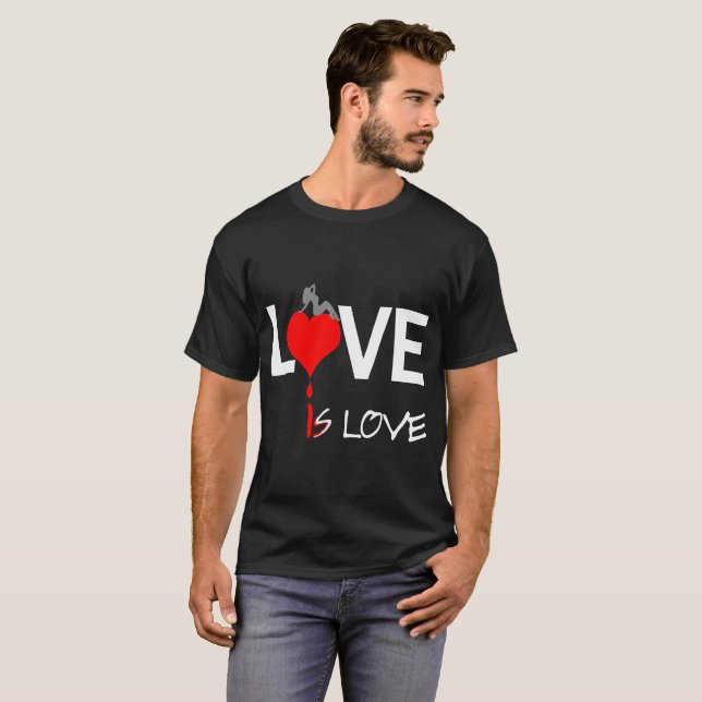 Camiseta O amor é preto (Frente Completa)