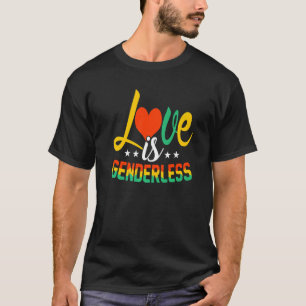 Camiseta O Amor é Sem Gênero Orgulho Lésbica Gay Bissexual 