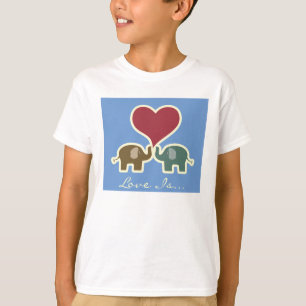 Camiseta O amor é. T do elefante