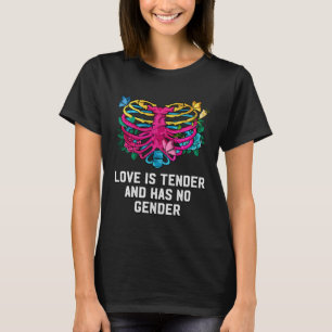 Camiseta O Amor É Tender E Não Tem Ditos Pansexuais De Gêne
