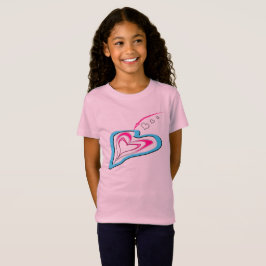 Camiseta O amor é um rastro de corações