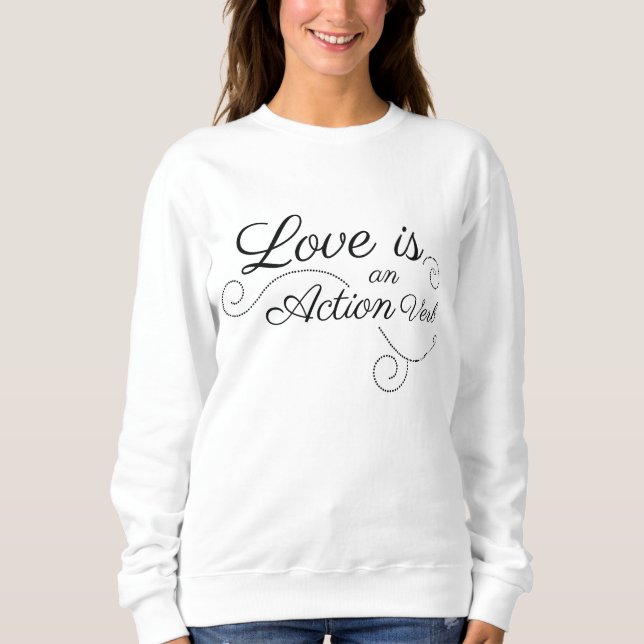 Camiseta O amor é um Verbo de Ação (Frente)