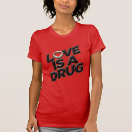 Camiseta O Amor É Uma Droga 3D Chrome Heart Y2K Streetwear