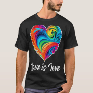 Camiseta O amor é uma roupa de amor para Dia de os namorado