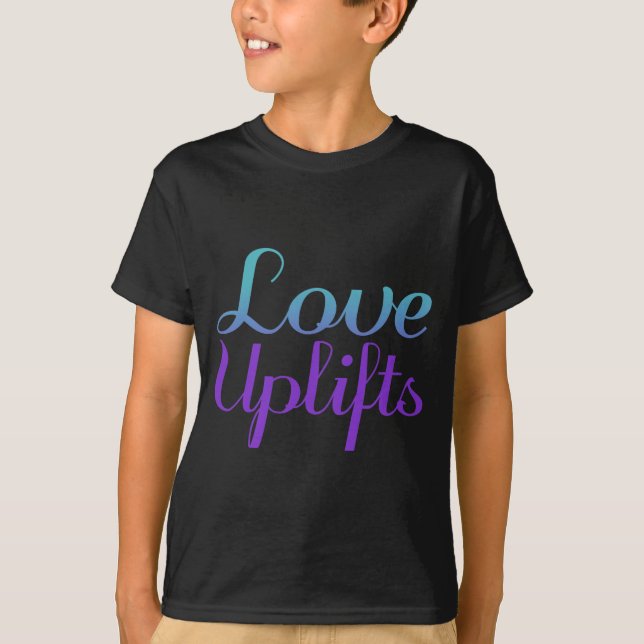 Camiseta O Amor Eleva a Prevenção do Suicídio Premium Tri-B (Frente)