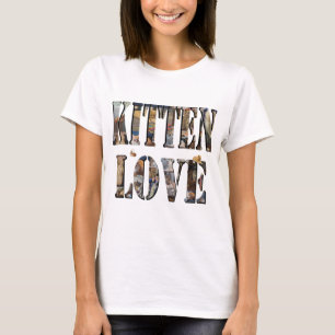 Camiseta O Amor Está A Ver Os Vossos Gatinhos, Senhoras Tsh