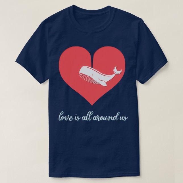 Camiseta O Amor Está Ao Nosso Redor (Frente do Design)