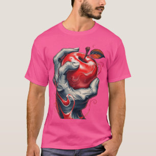 Camiseta O amor está no aperto: Maçã Vermelha Inspirada na 
