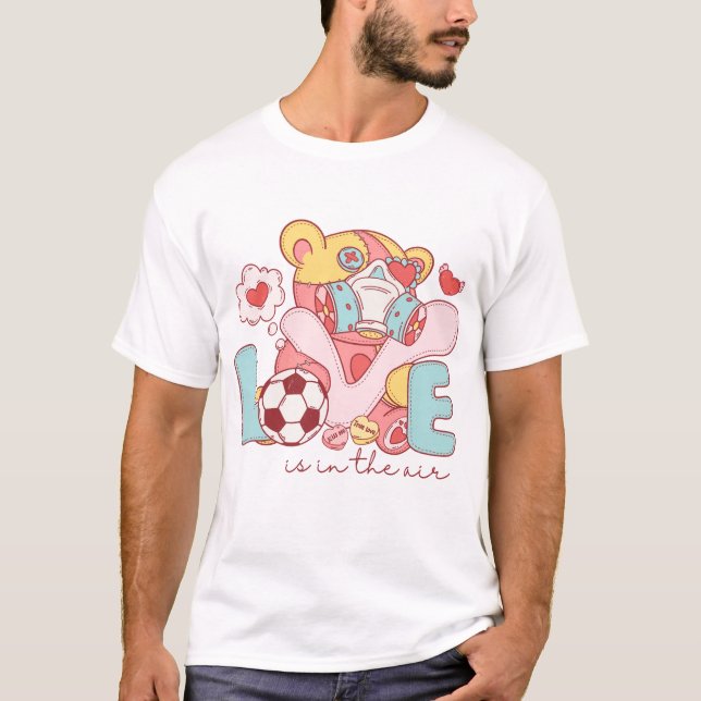 Camiseta O amor está no ar (Frente)