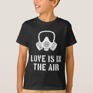 Camiseta O Amor Está No Ar Engraçado Anti-dia Dos Namorados