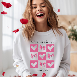 Camiseta O amor está no estilo cardíaco do Air Block