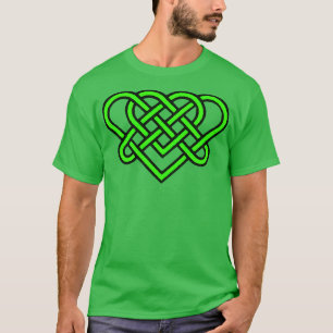 Camiseta O Amor Eterno Celta Nó Romântico Desi Verde