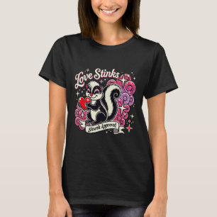 Camiseta O Amor Fedorento Aprovação de Gambá Sarcástico Dia