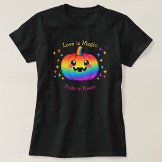 Camiseta 🦇🌈O Amor LGBT no Halloween é Mágico • Orgulho é 