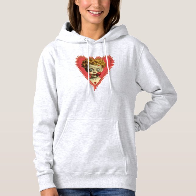 Camiseta O Amor Magoa Diversão Steampunk Querubim Anjo Bone (Frente)