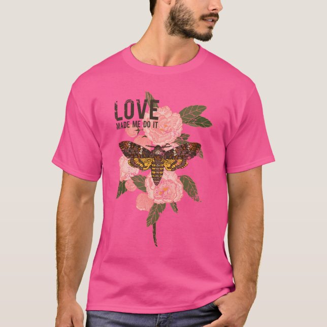 Camiseta "O Amor Me Faz Fazer: Borboletas, Flores e Abelhas (Frente)