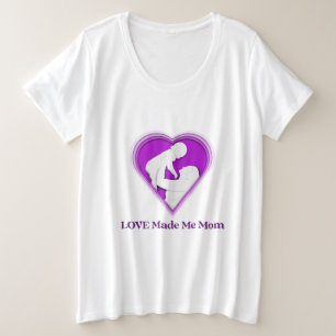 Camiseta O Amor Me Fez Mãe Mãe Adotiva