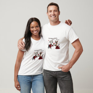 Camiseta O Amor Não Conhece Raça Dálmata e Gato Siames