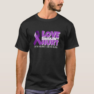 Camiseta O amor não deve ferir a consciência da violência d
