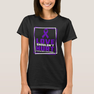 Camiseta O amor não deve ferir a consciência da violência d