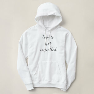 Camiseta o amor não é cancelado design de purview simples