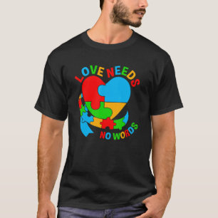 Camiseta O Amor Não Precisa de Palavras Conscientização do