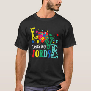 Camiseta O Amor Não Precisa de Palavras Conscientização do 