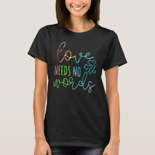 Camiseta O Amor Não Precisa de Palavras Mês Especial de Con