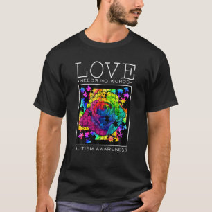 Camiseta O Amor Não Precisa De Palavras Quebra-cabeça Col