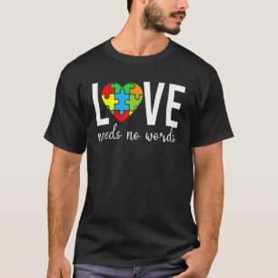Camiseta O Amor Não Precisa de Palavras, Quebra-Cabeça de C