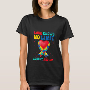 Camiseta O Amor Não Sabe Limites Aceitar Autismo Awaren Aut