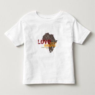 Camiseta O amor não sabe nenhuma beira - adopção de Áfr