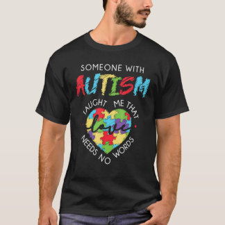 Camiseta O Amor no Autismo Não Precisa de Palavras