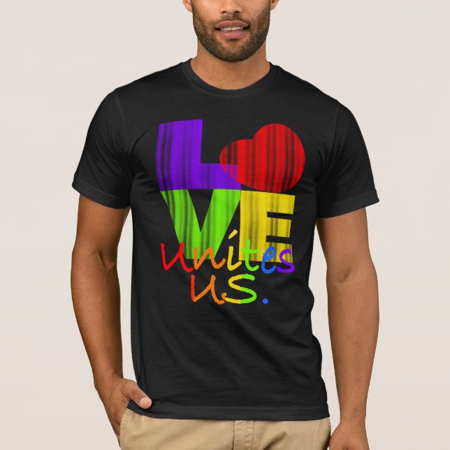 Camiseta O AMOR nos une  (Frente)