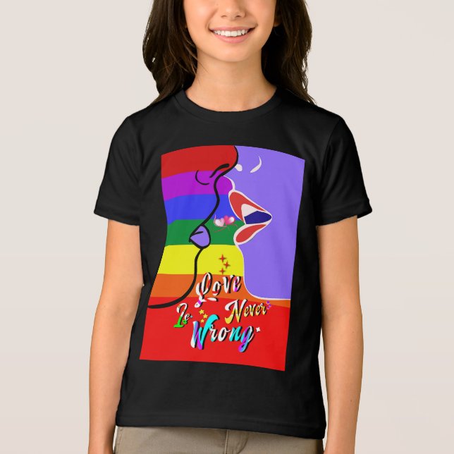 Camiseta O amor nunca é orgulho errado (Frente)