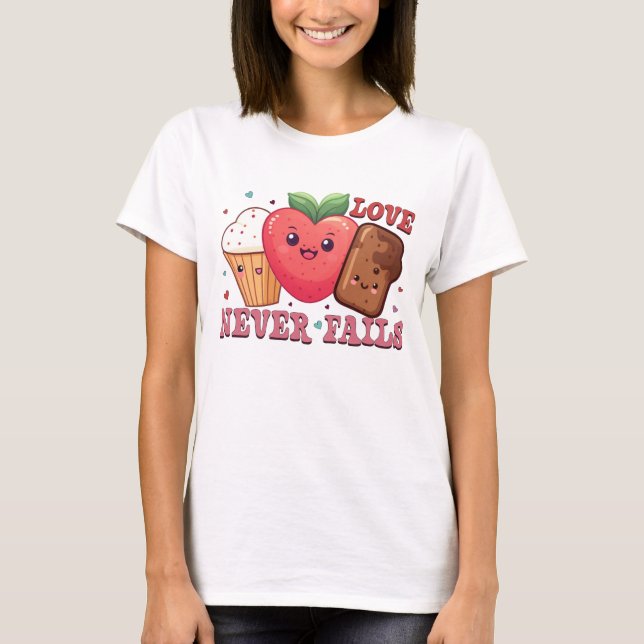 Camiseta O amor nunca falha (Frente)