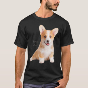 Camiseta O Amor pelo Corgi é Mãe Pai Cachorro Pet Mulheres