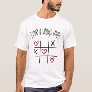 Camiseta O amor sempre ganha