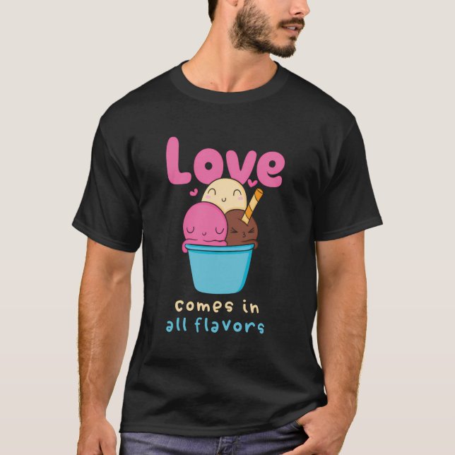 Camiseta O Amor Vem Em Todo O Deserto Italiano Flavor Gelat (Frente)