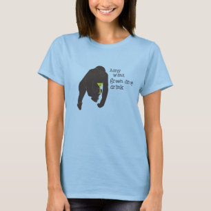 Camiseta O Amy quer a bebida verde da gota