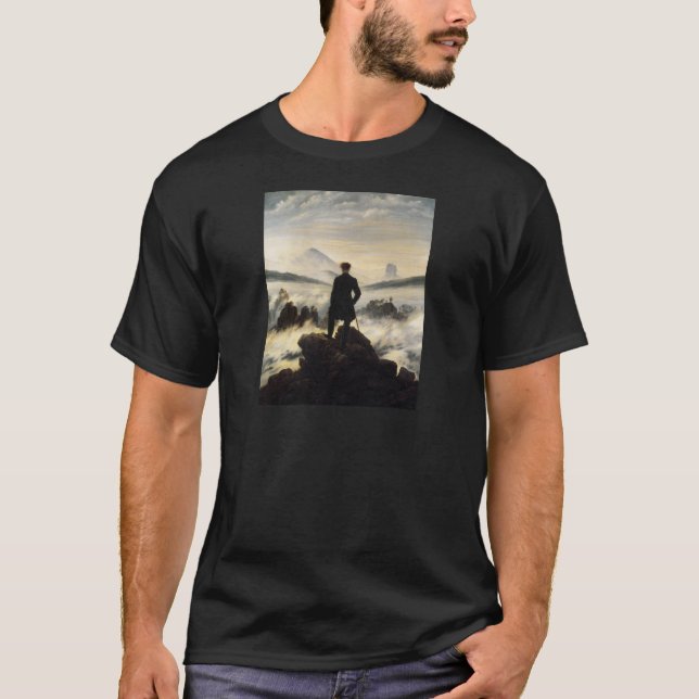 Camiseta O andarilho acima do mar da névoa (Frente)