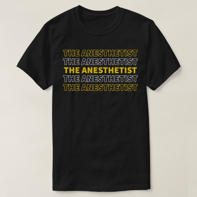 Camiseta O anestesista anestesista (Frente do Design)