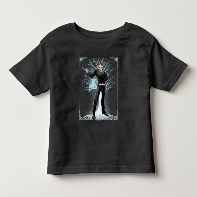 Camiseta O anime Ron Weasley Jack Russell Terrier Patronus (Frente)