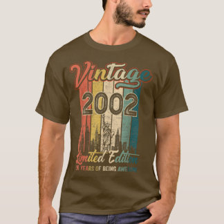 Camiseta O Aniversário Do Vintage 2002 É De 20 Anos.