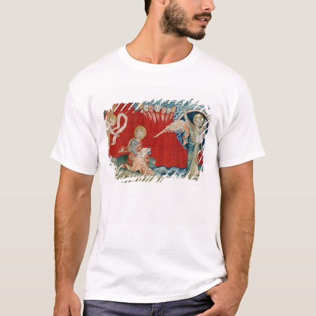 Camiseta O anjo com um livro aberto (Frente)