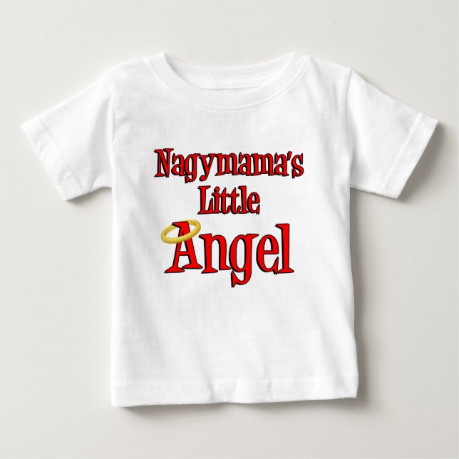 Camiseta O Anjo Pequeno de Nagymama (Frente)