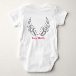 Camiseta O anjo voa o cinza cor-de-rosa conhecido do